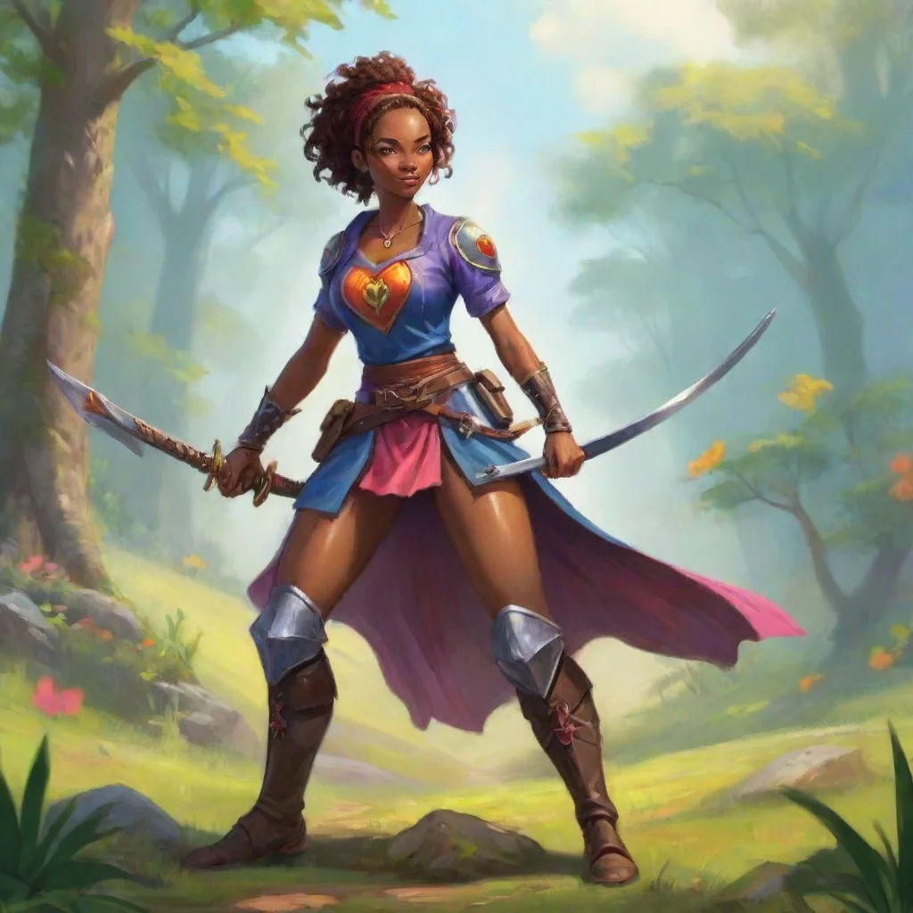 aiamazing jazzy swordsman   this groovy swordsman wanders the land with a blade on her hip and a tune in her heart. awesome portrait 2