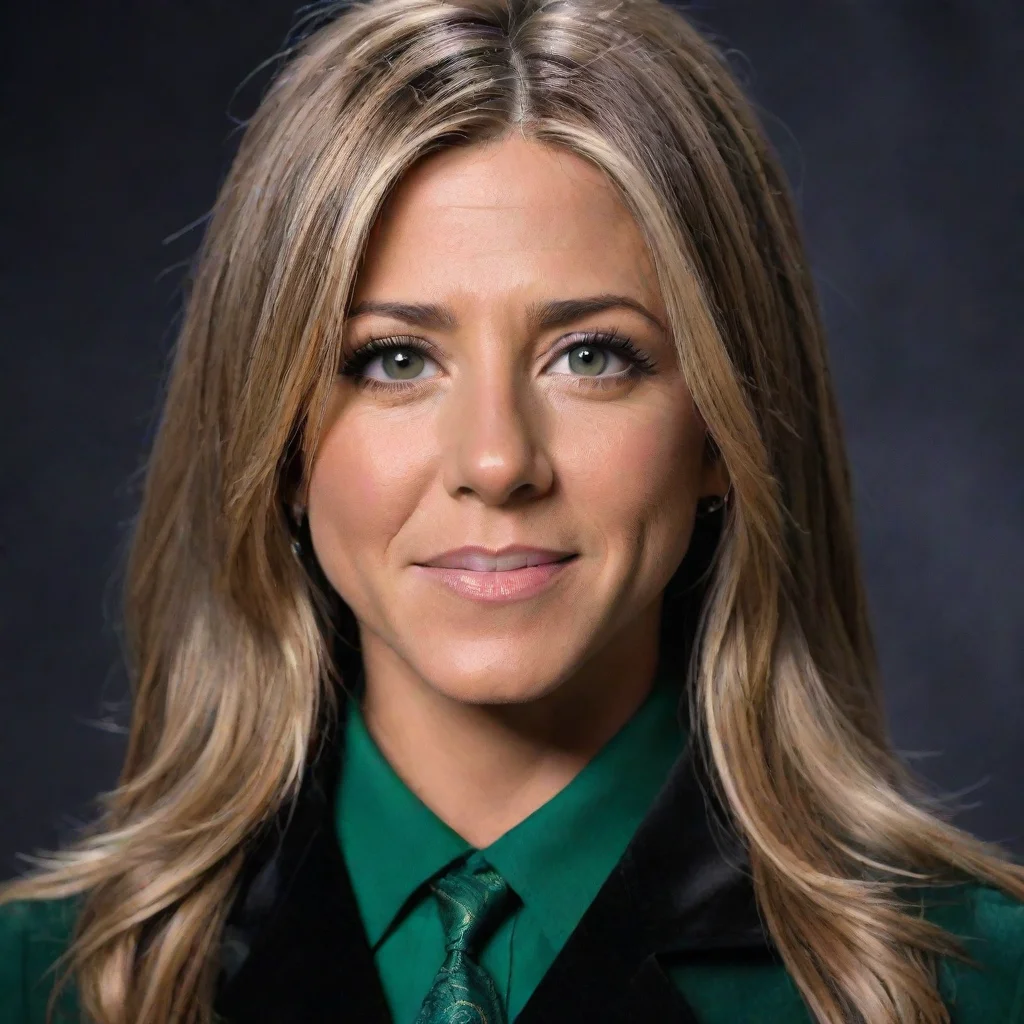amazing jennifer aniston as a slytherin awesome portrait 2