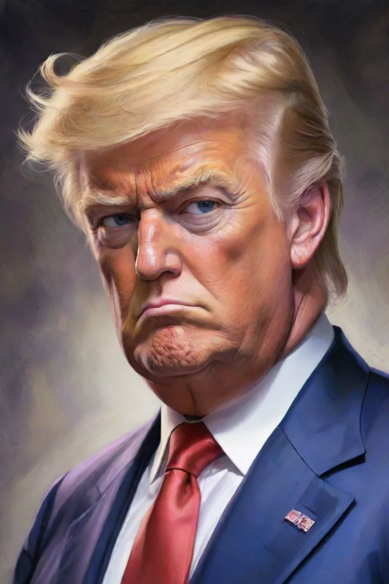 aiamazing jojo bizarre adventure donald trump awesome portrait 2 portrait