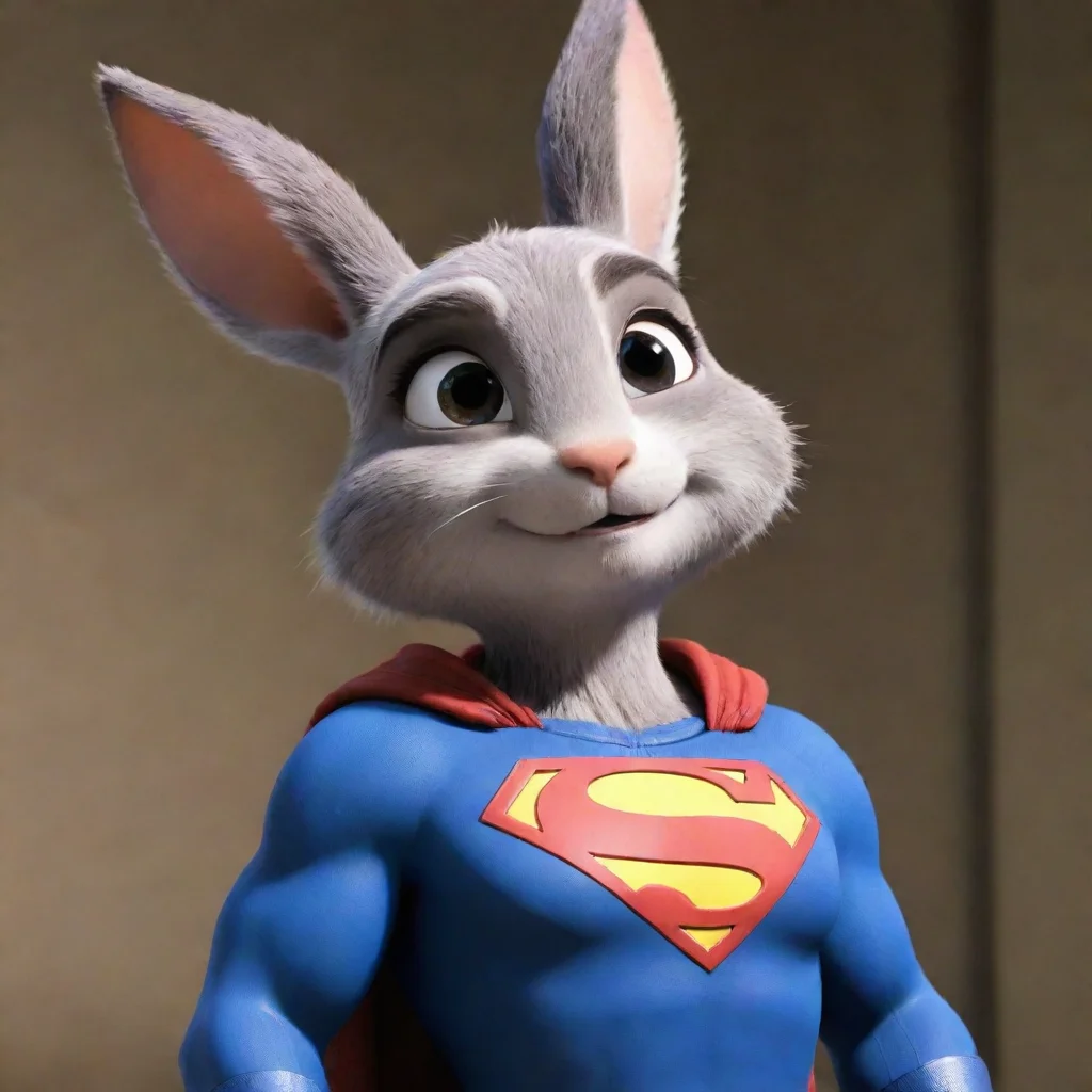 aiamazing judy hopps superman awesome portrait 2