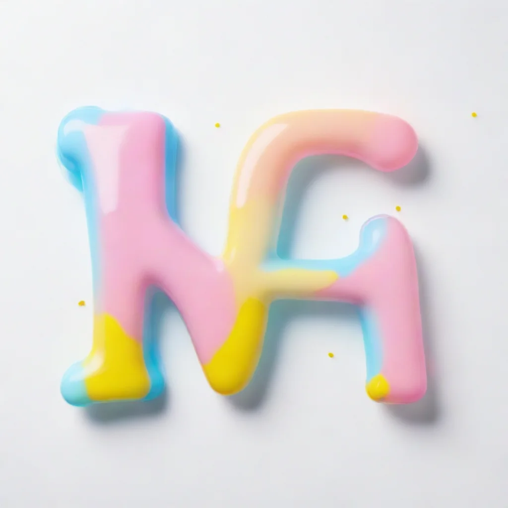 aiamazing k in bubble style font with light blue pink and yellow color splash around it with white background awesome portrait 2