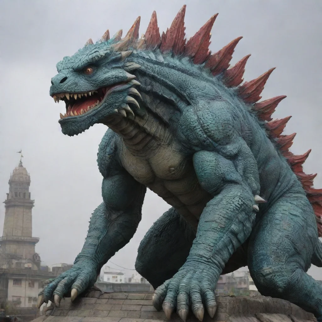 aiamazing kaiju detailed india awesome portrait 2