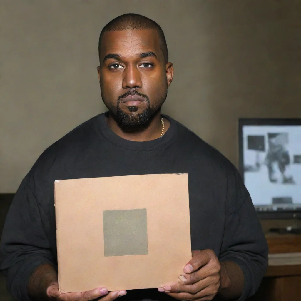aiamazing kanye holding new album awesome portrait 2