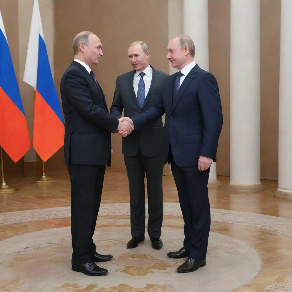 aiamazing krzysztof stanowski making a handshake with putin awesome portrait 2