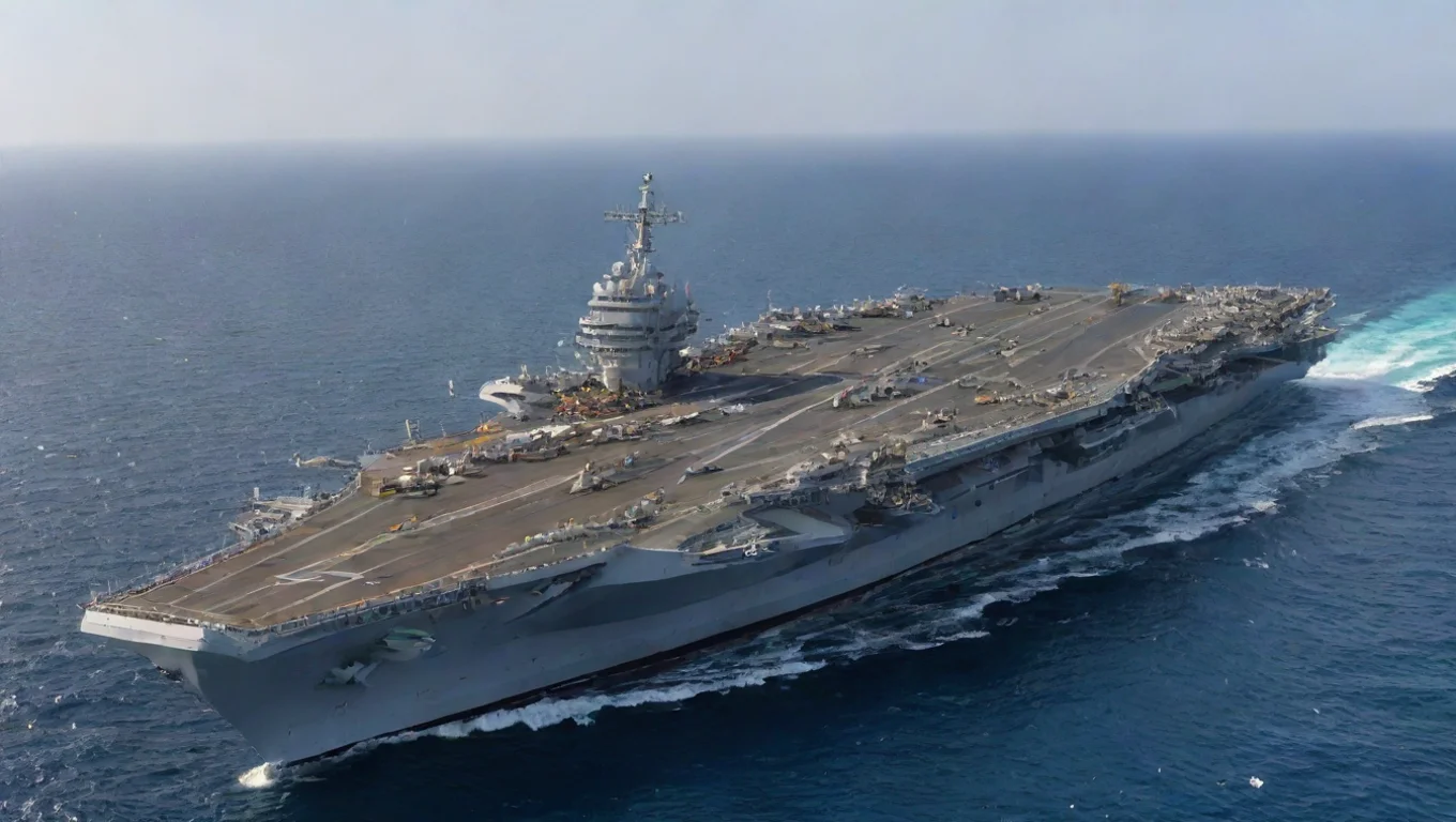 aiamazing light aircraft carrier with 2 catapult and 48 mk41 vls cells awesome portrait 2 widescreen
