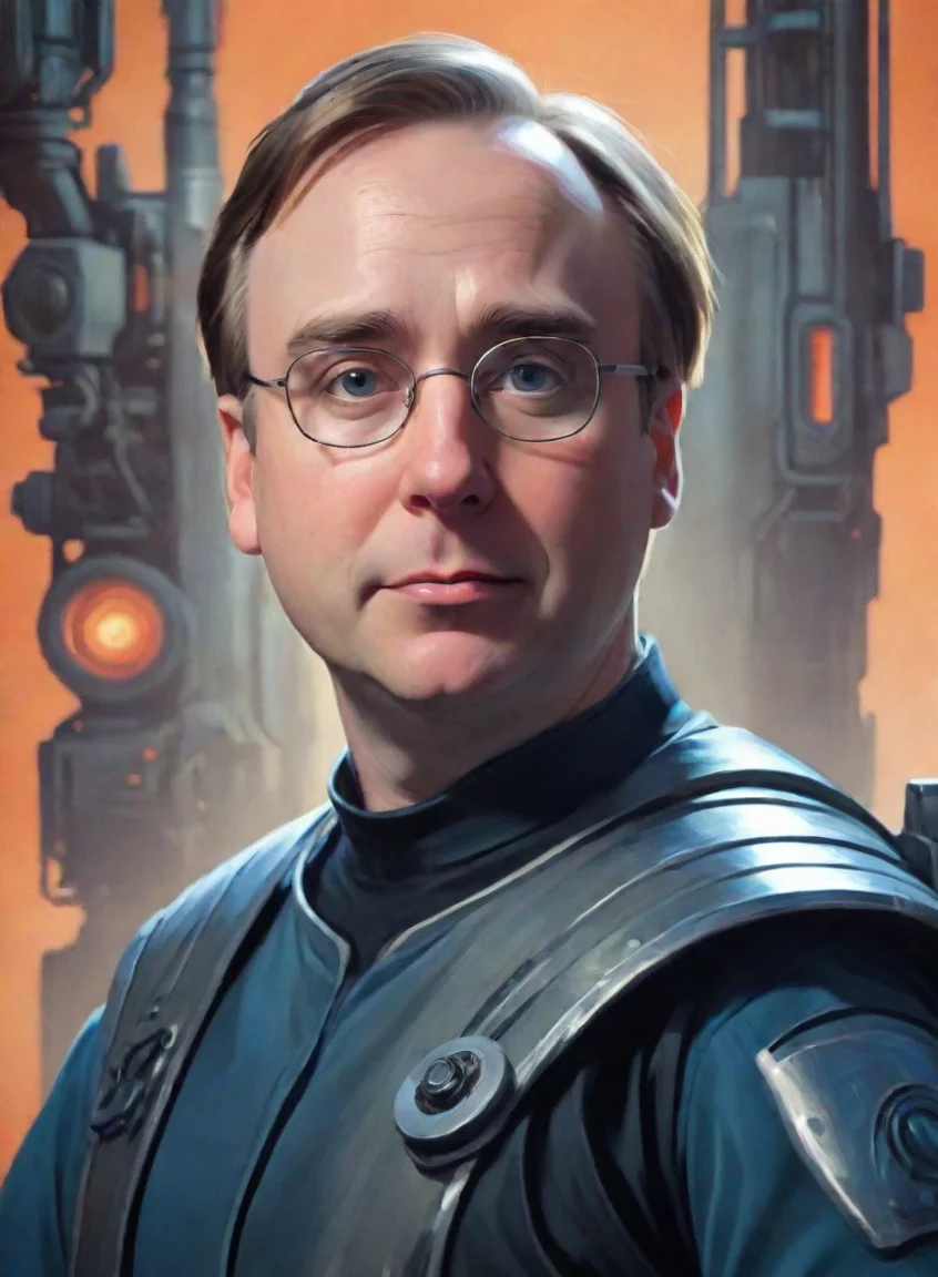 amazing linus torvalds hd stylized film poster styled epic sci fi shoot hero art awesome portrait 2 portrait43