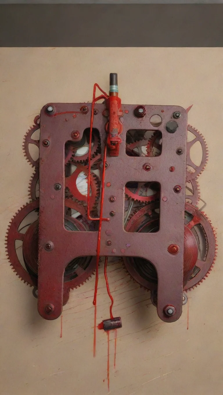 amazing make a monster robot blood drenched awesome portrait 2