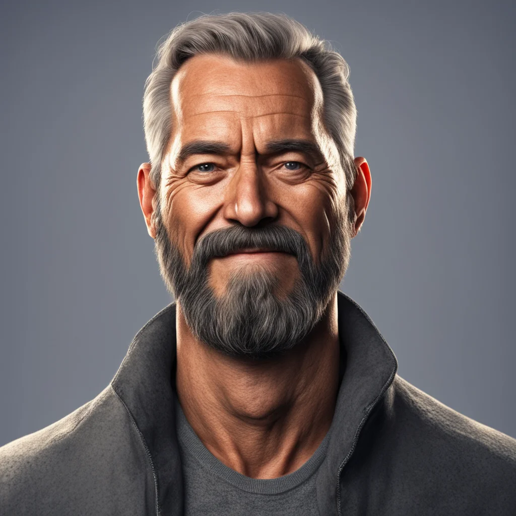 aiamazing man character portrait kind hearted 