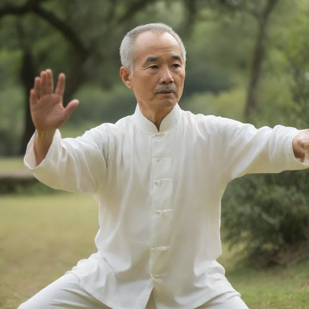 aiamazing man doin tai chi exercises awesome portrait 2
