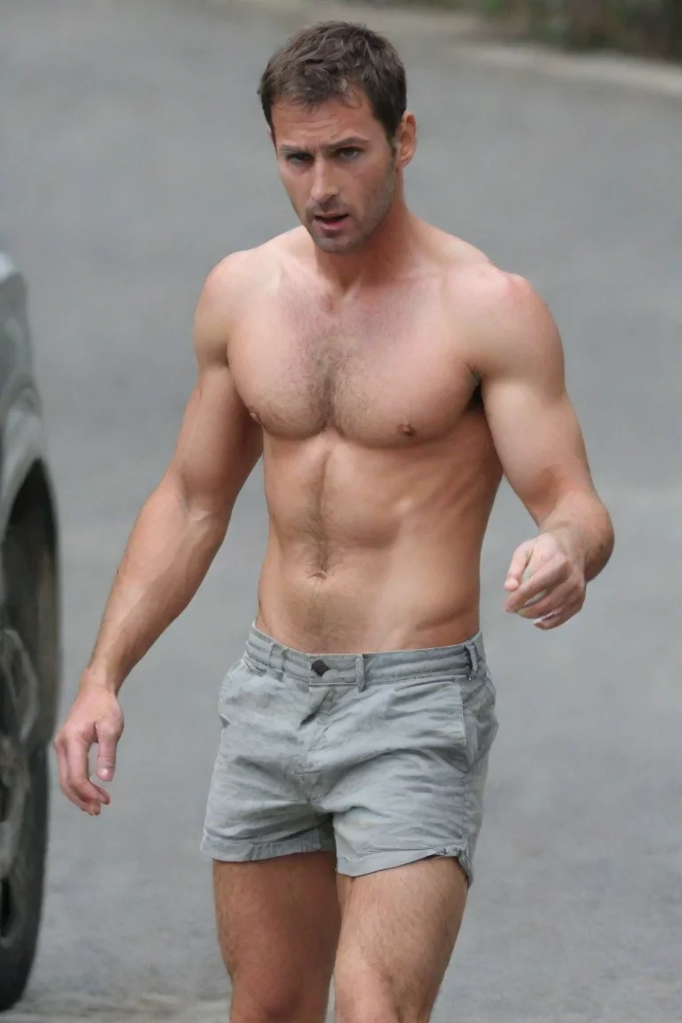 aiamazing man has a very obvious erection in his shorts  awesome portrait 2 portrait