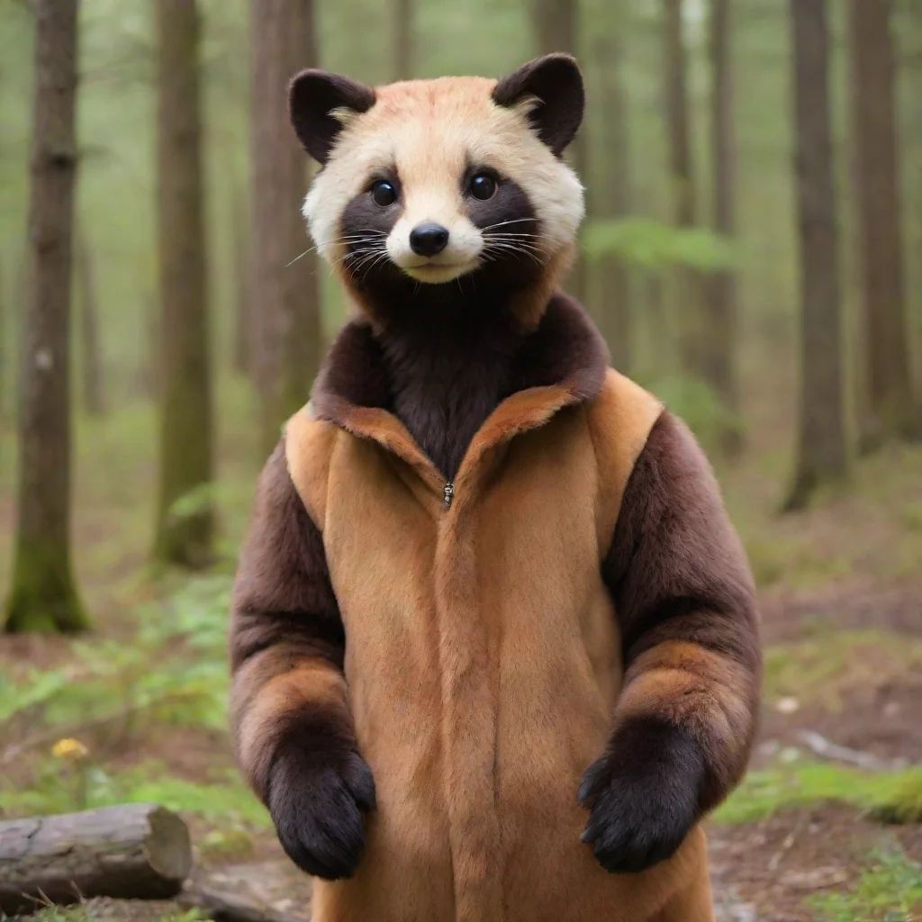 aiamazing man in pine marten fursuit awesome portrait 2