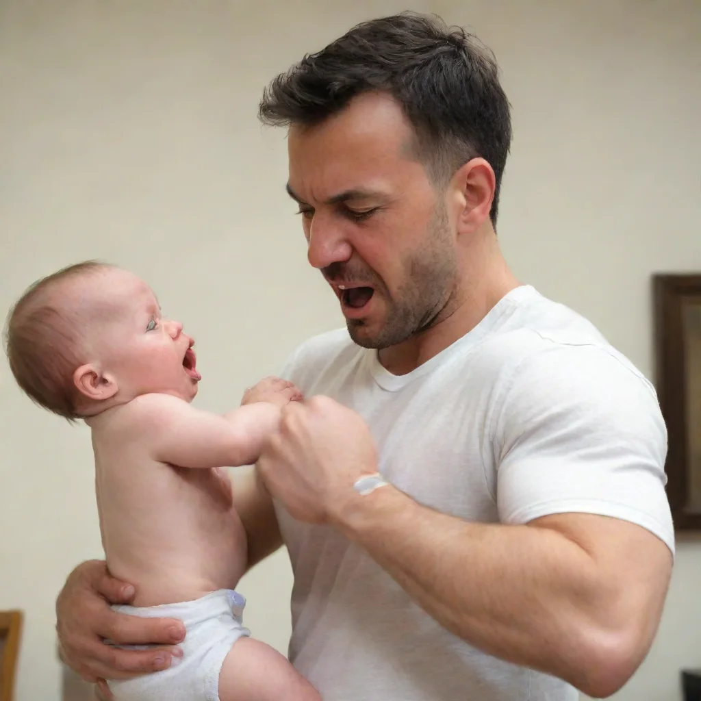 amazing man punching a baby awesome portrait 2