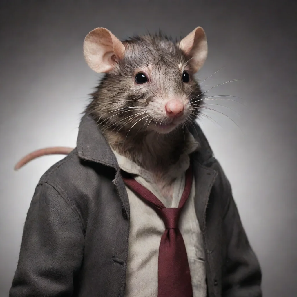 amazing man rat awesome portrait 2