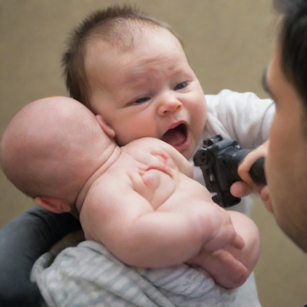 amazing man shooting a baby awesome portrait 2