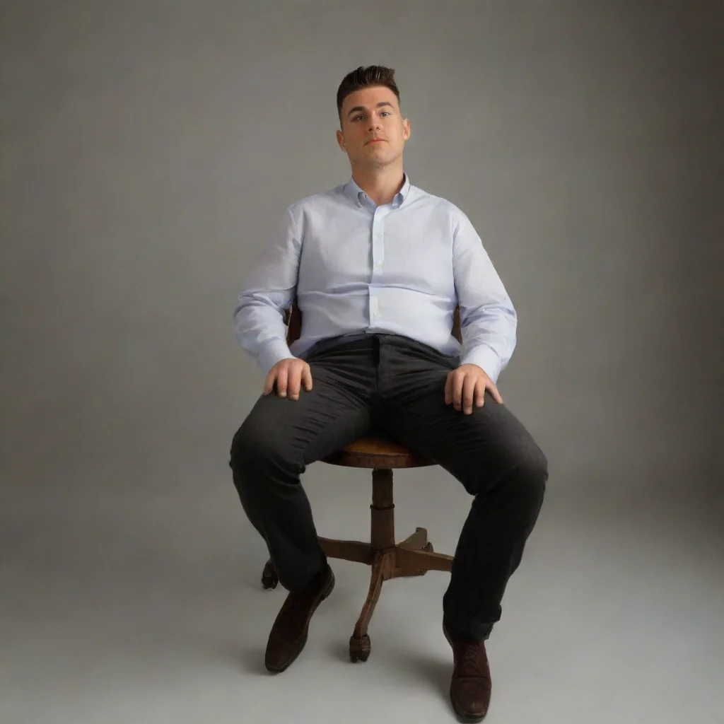 aiamazing man sitting in chair awesome portrait 2