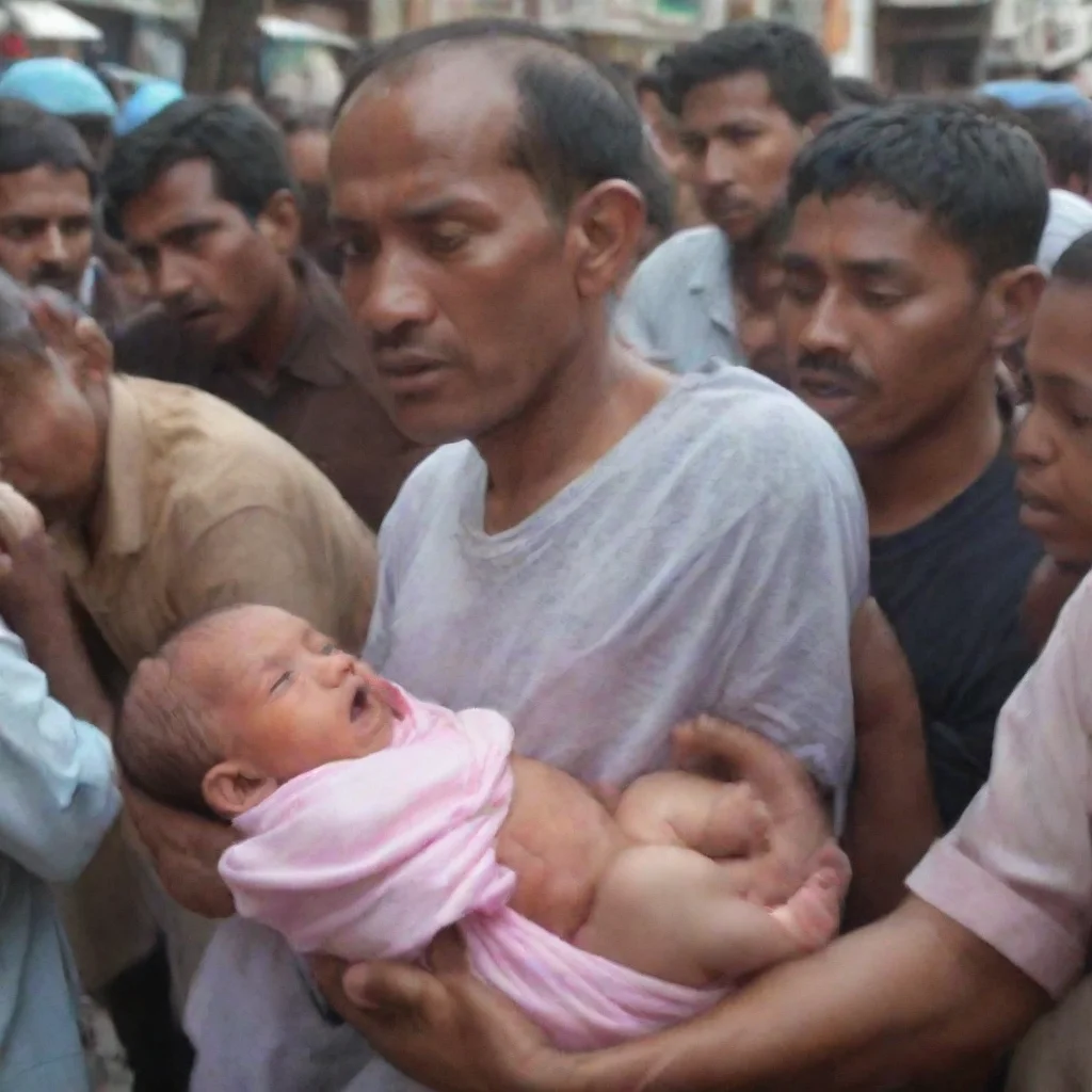 amazing man strangles a newborn baby while people watch awesome portrait 2