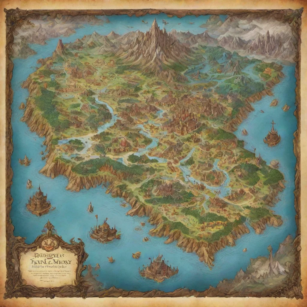 amazing map of fantasy world awesome portrait 2