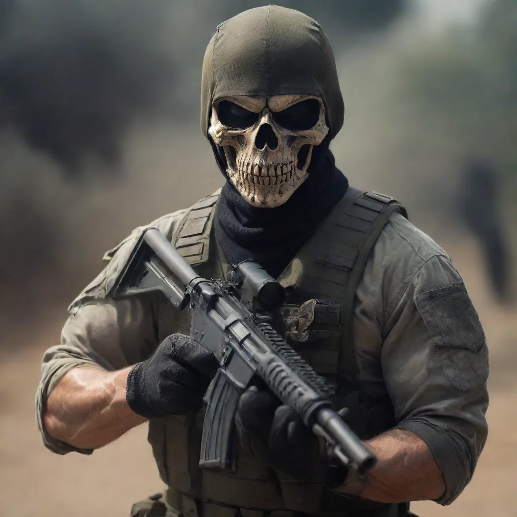 aiamazing masculine handsome military man skull masked man guns hd awesome portrait 2