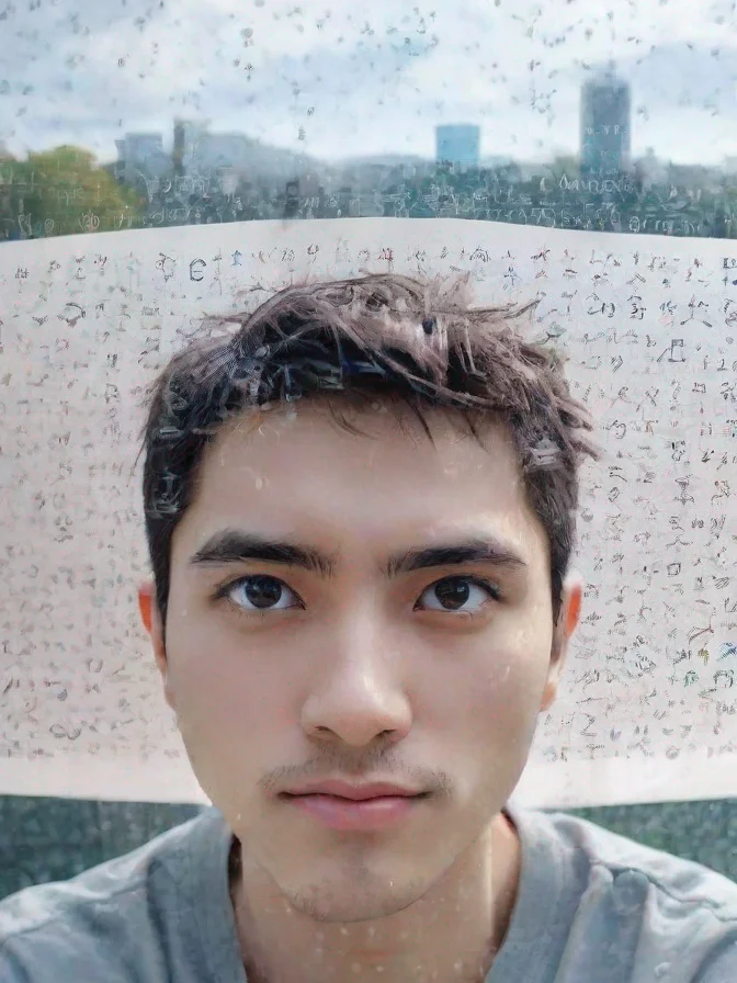 aiamazing math equations anime character thinking stylized math formulas floating awesome portrait 2