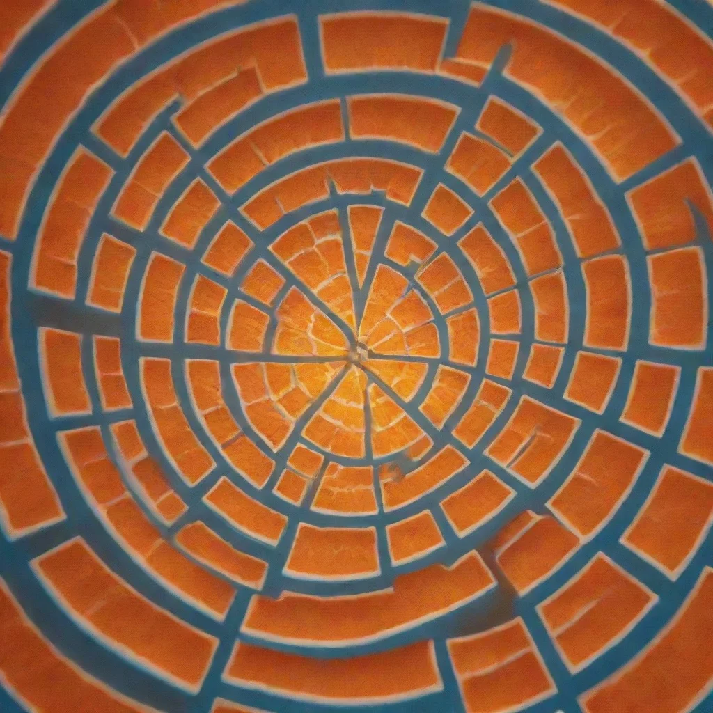 aiamazing maze of a slice of an orange in color  awesome portrait 2