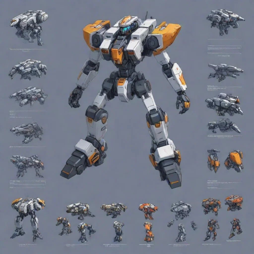 aiamazing mecha isometric apritesheet awesome portrait 2
