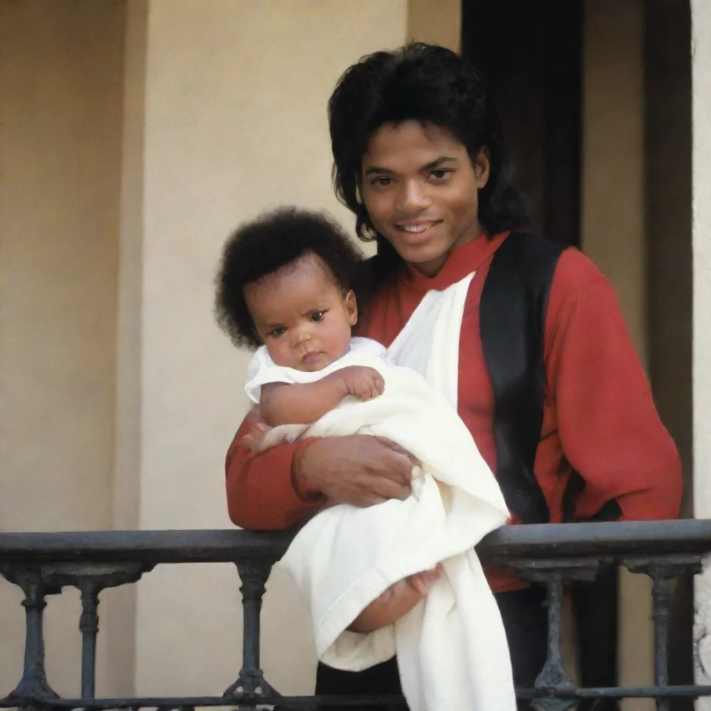 aiamazing micheal jackson hanging a newborn baby off a balcony awesome portrait 2