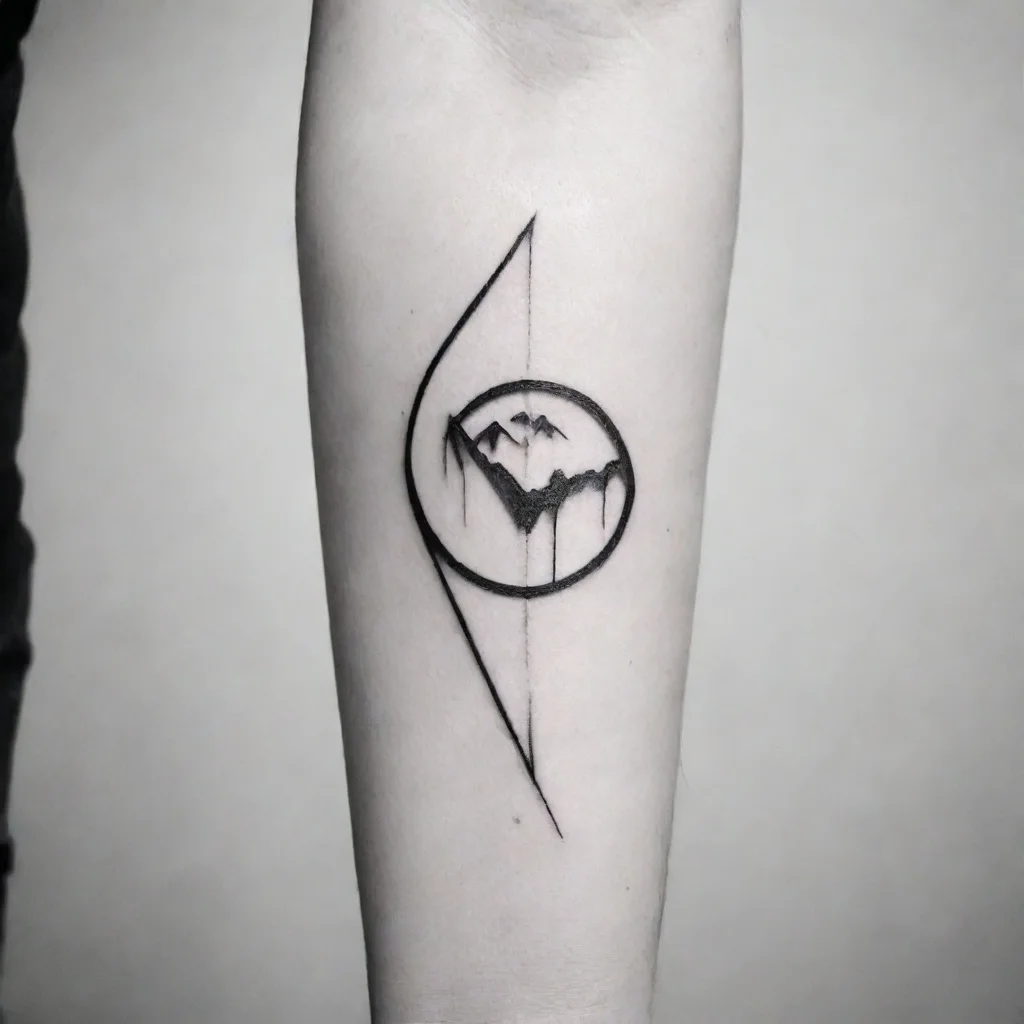 aiamazing minimalistic fine line black and white tattoo awesome portrait 2