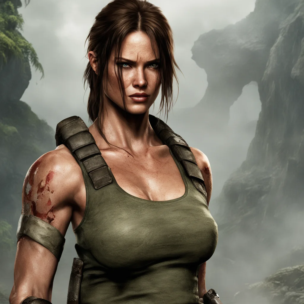 aiamazing monster bites lara croft awesome portrait 2