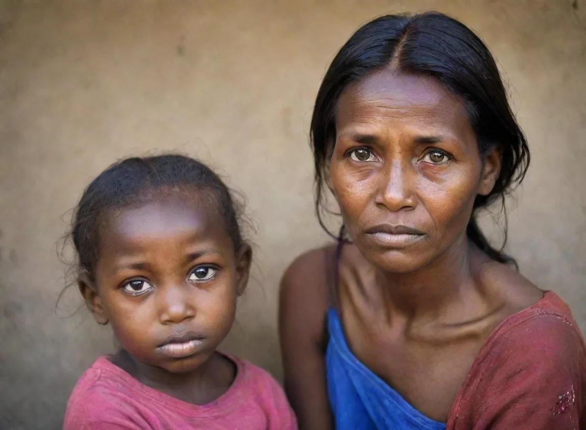 aiamazing mother and daughter in poverty awesome portrait 2 landscape43