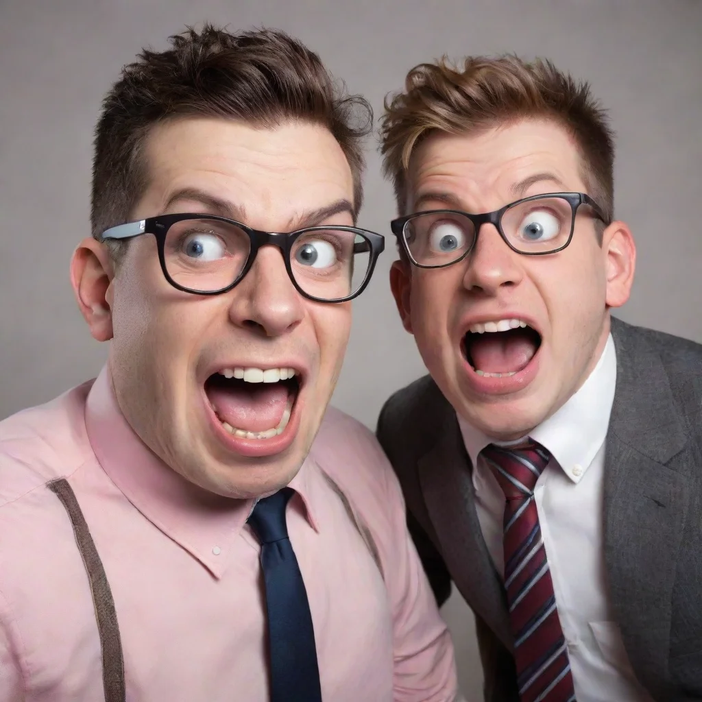 aiamazing nerd and bully having too much fun awesome portrait 2