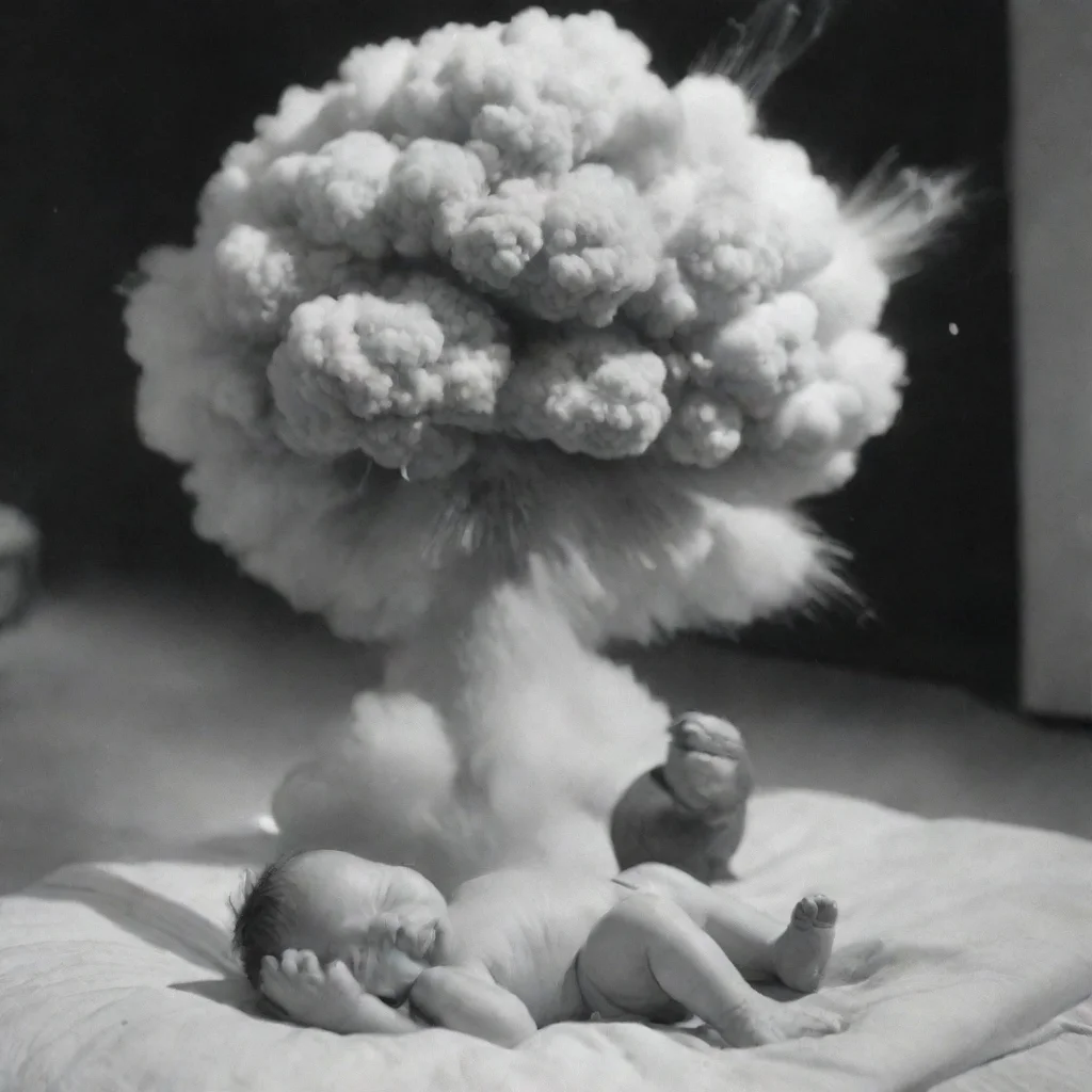 aiamazing newborn baby getting hit by a atomic bomb awesome portrait 2