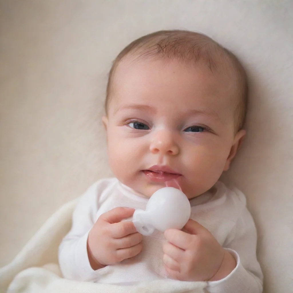 amazing newborn baby with a dummy awesome portrait 2