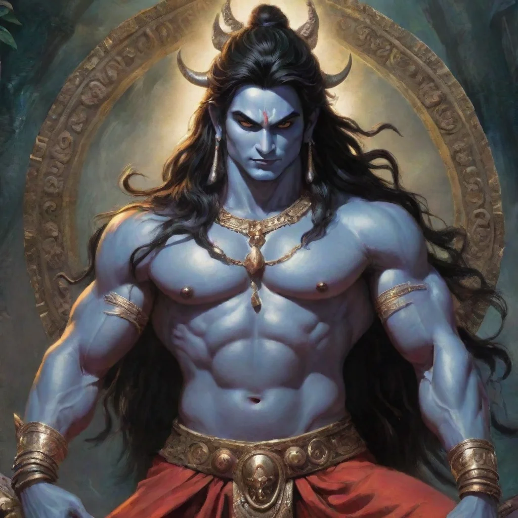 aiamazing ngs mortal i am shiva garland the demon king i have come to this world to conquer it and claim it as my own you will either bow down awesome portrait 2