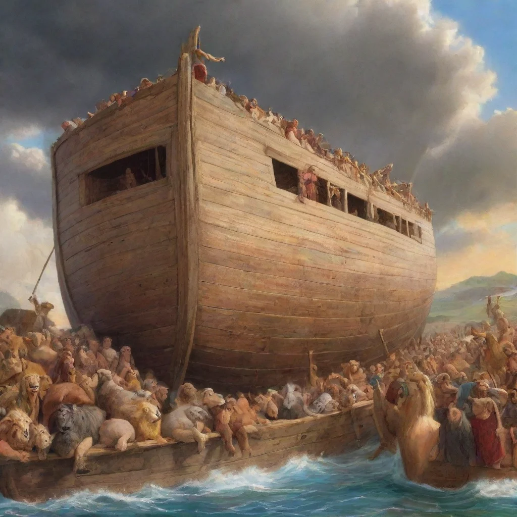 amazing noah and  the ark awesome portrait 2