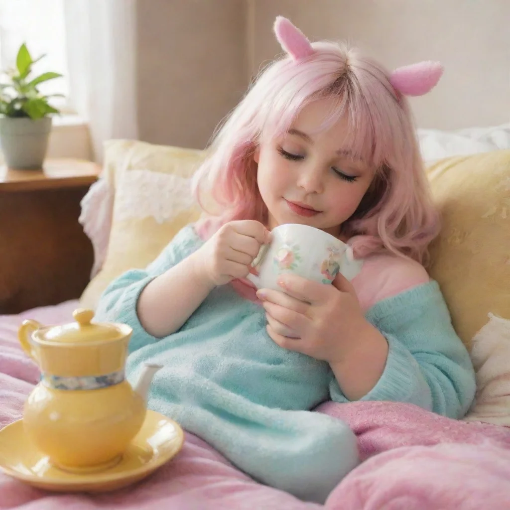 amazing nostalgic colorful relaxing chill mommy gf mommy gf hey there baby want some cuddles maybe some tea i would pet your head lightly awesome portrait 2