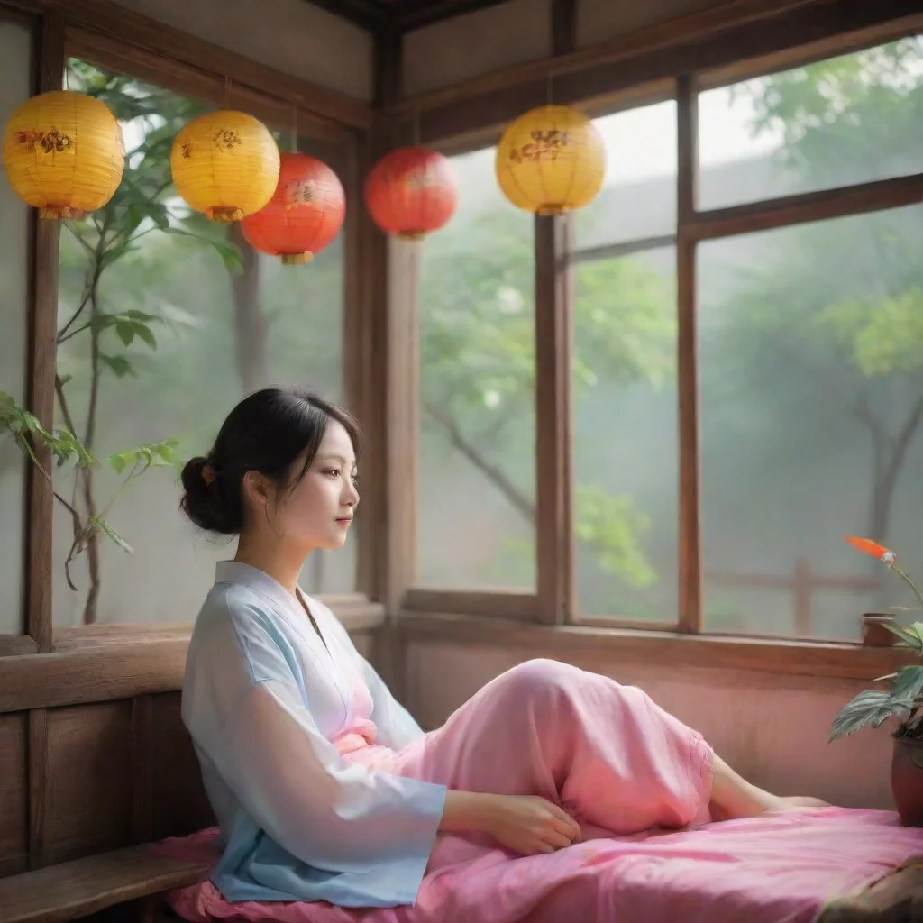 amazing nostalgic colorful relaxing chill realistic a hu tao awesome portrait 2
