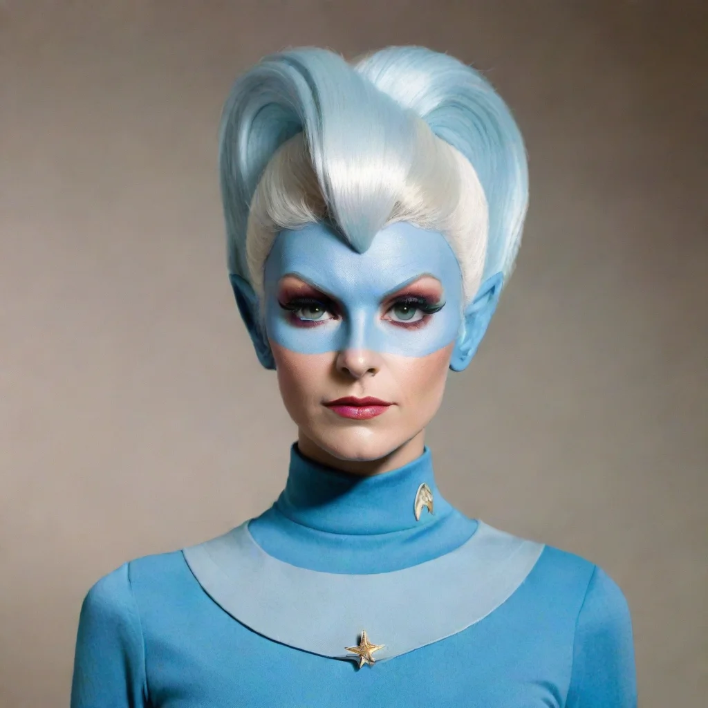 aiamazing nostalgic retro comicbook look with star trek andorian female awesome portrait 2
