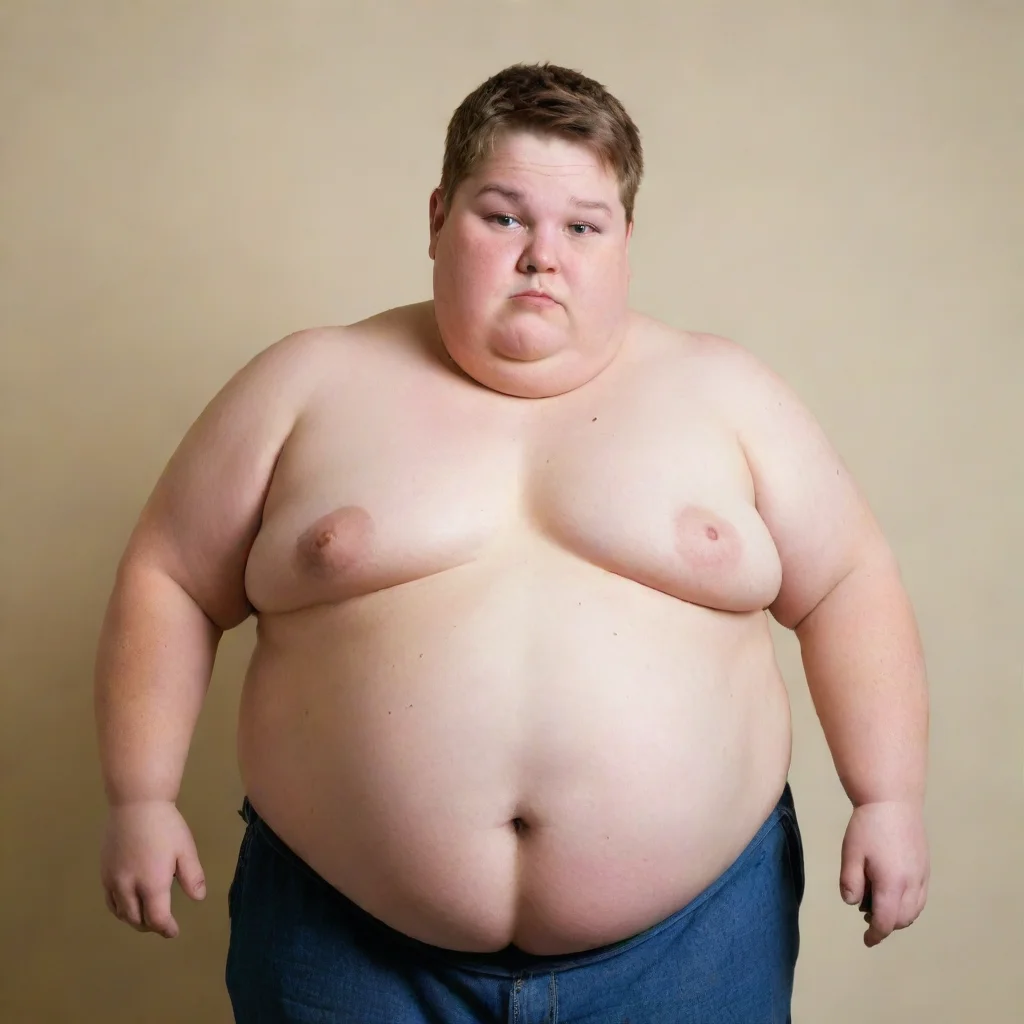 amazing obese boy awesome portrait 2