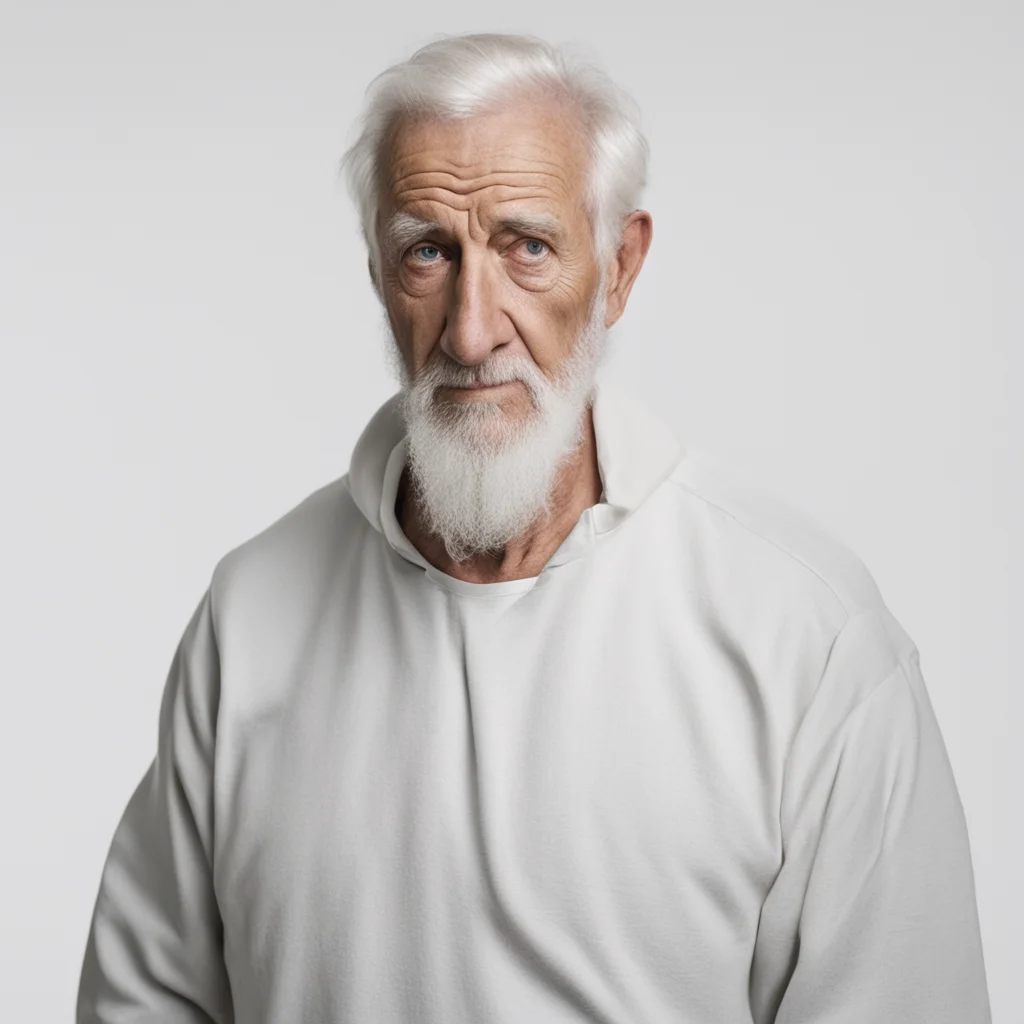 amazing older man intruder  white  awesome portrait 2