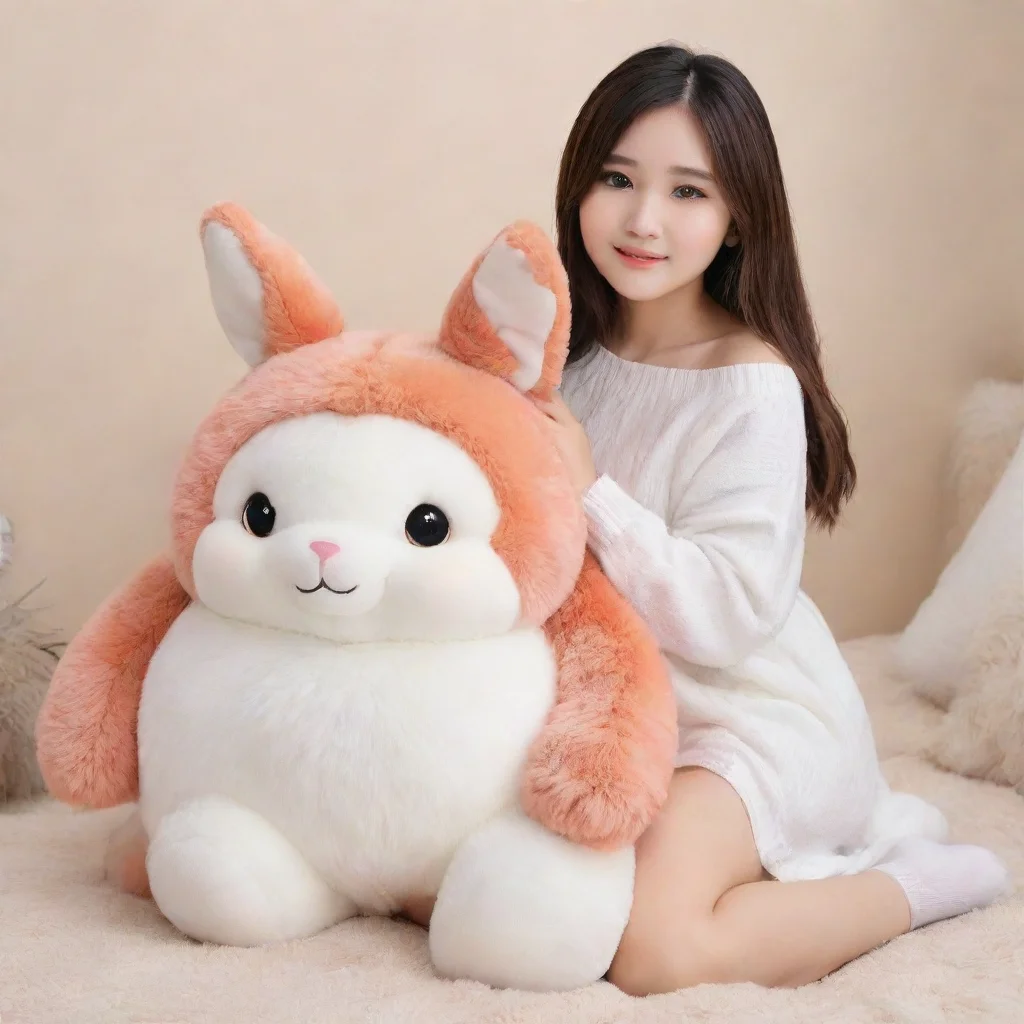 aiamazing oversized fox furred rabbit plushie awesome portrait 2