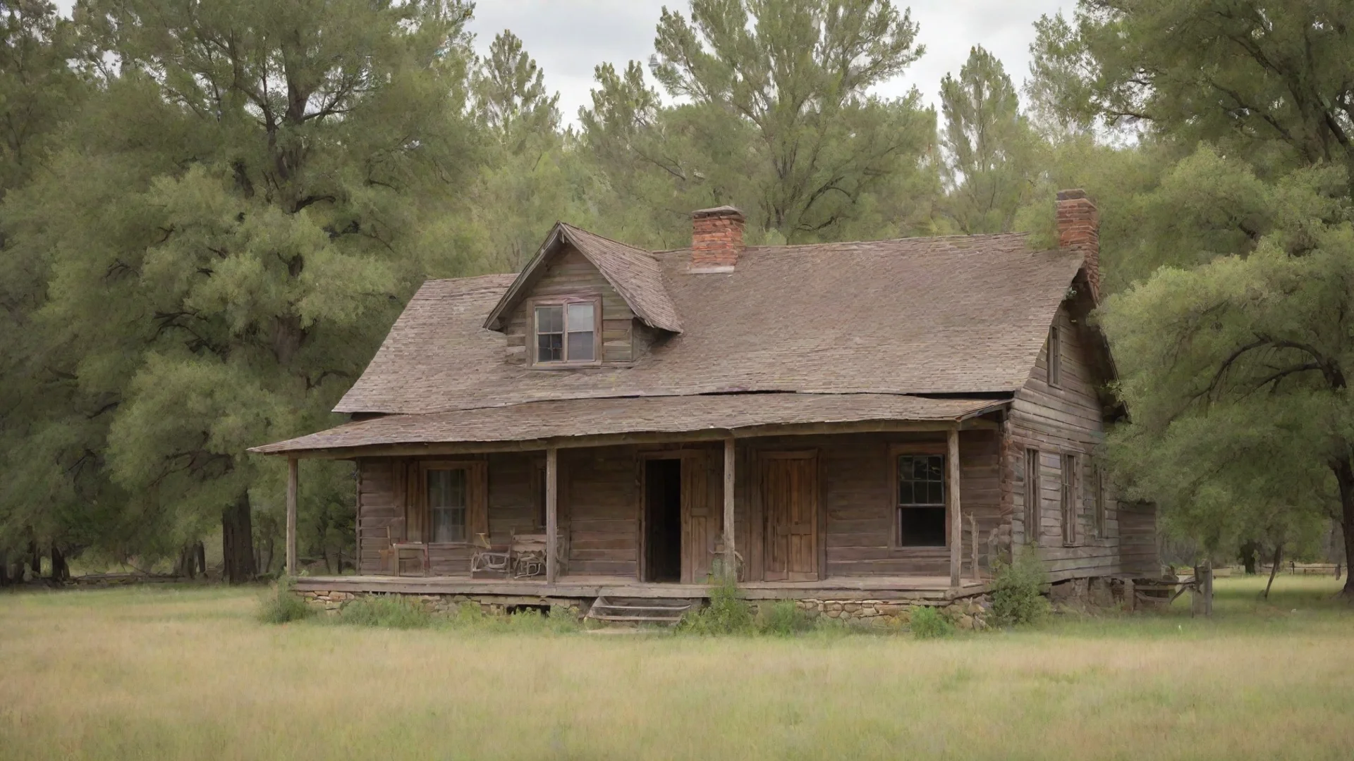 amazing peaceful old timey ranch house in nature with no humans pictured awesome portrait 2 wide