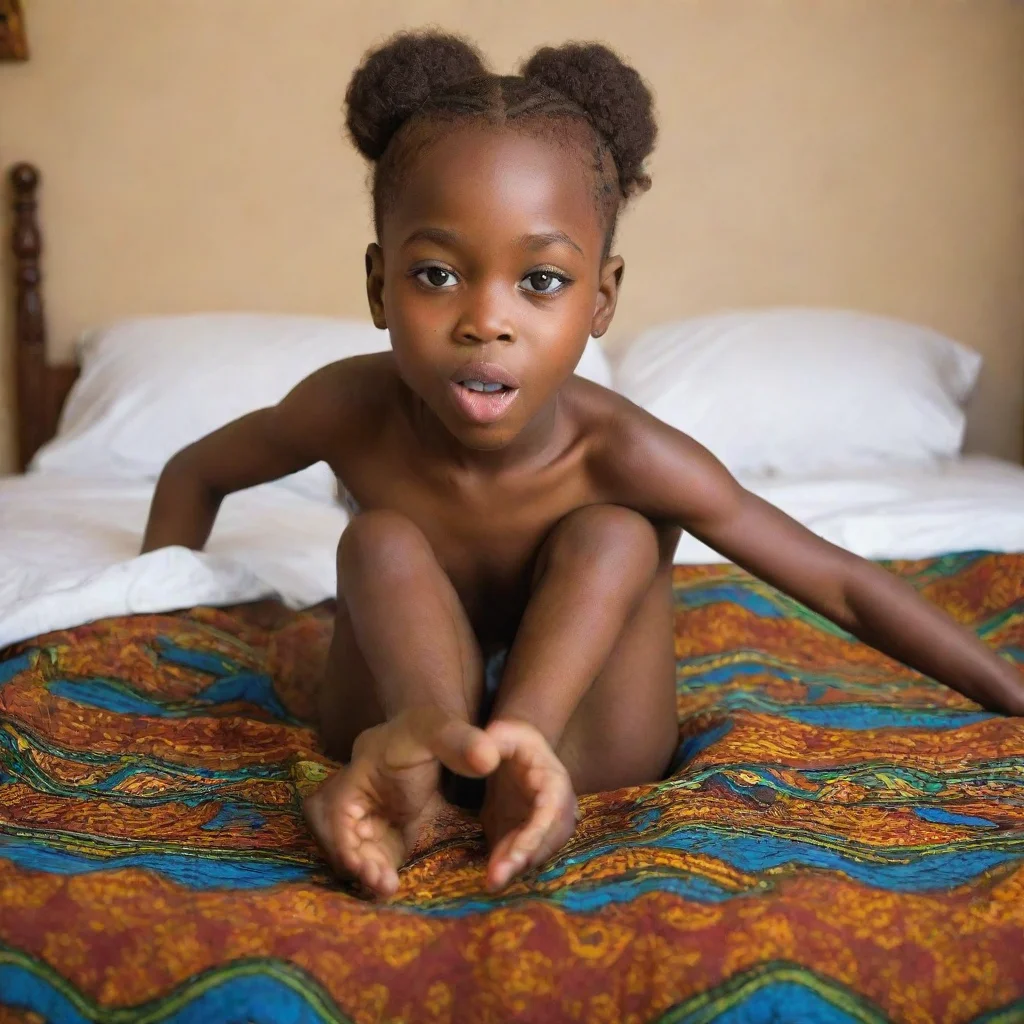 amazing picture of a african girl giving on a bed awesome portrait 2