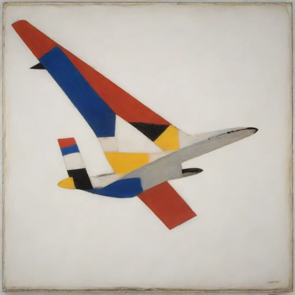 aiamazing piet mondrian airplane awesome portrait 2