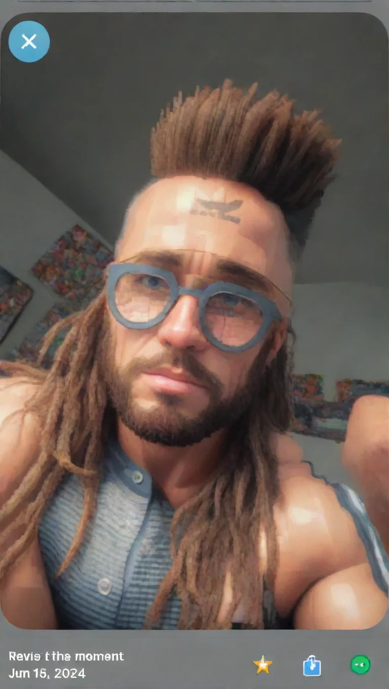 aiamazing pixel with muscles awesome portrait 2