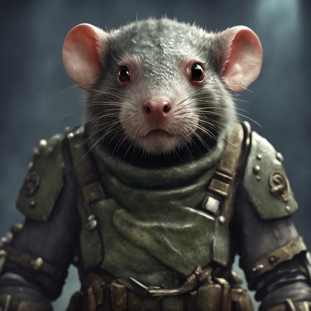 aiamazing plague rat trooper staring directly into the camera in focus concept art ultra detailed trending on artstation 35mm awesome portrait 2