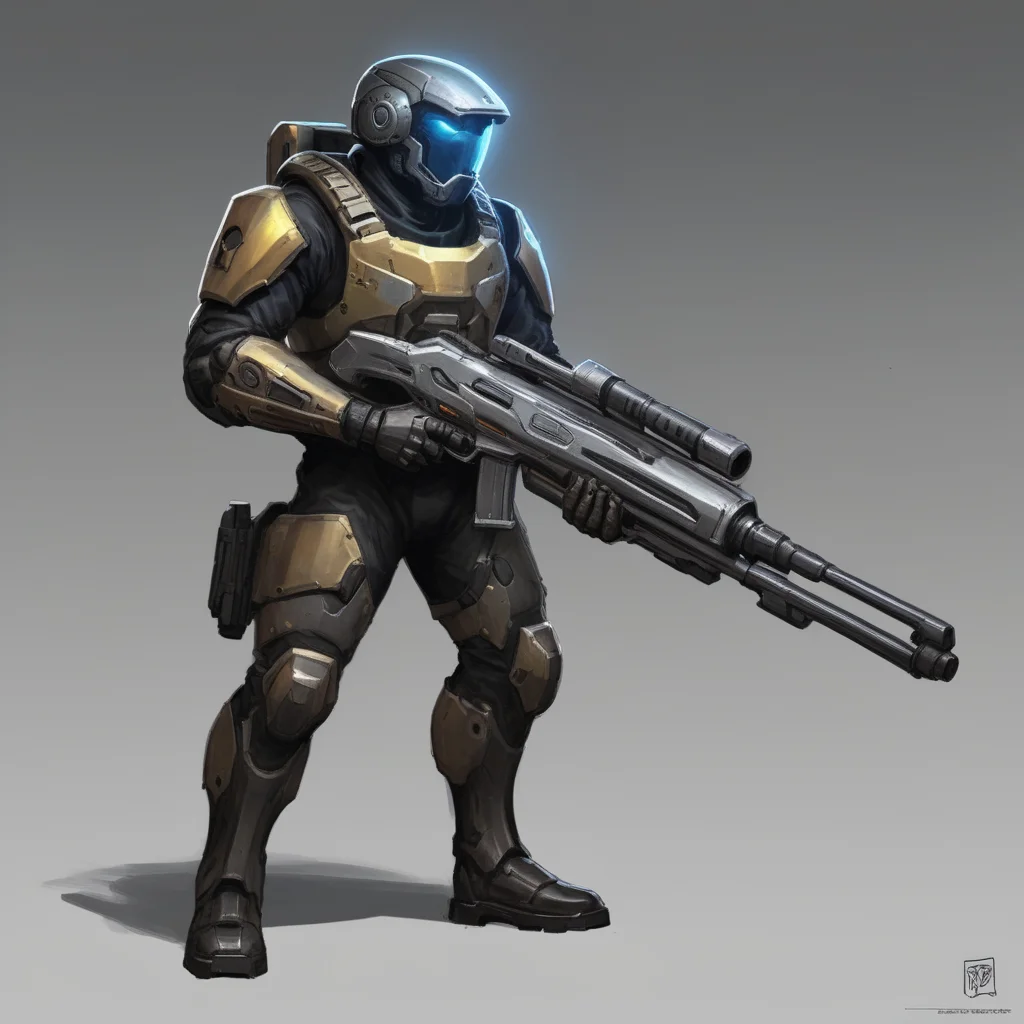 aiamazing plasma rifle soldier concept art awesome portrait 2