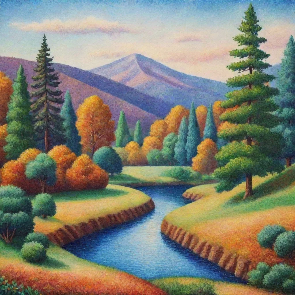 aiamazing pointillism landscape awesome portrait 2