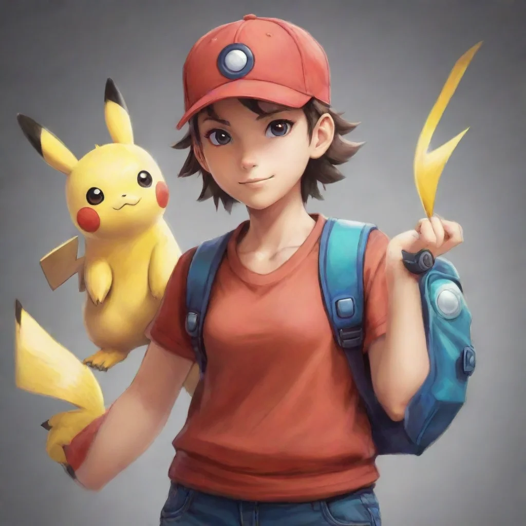 aiamazing pokemon trainer digital art awesome portrait 2
