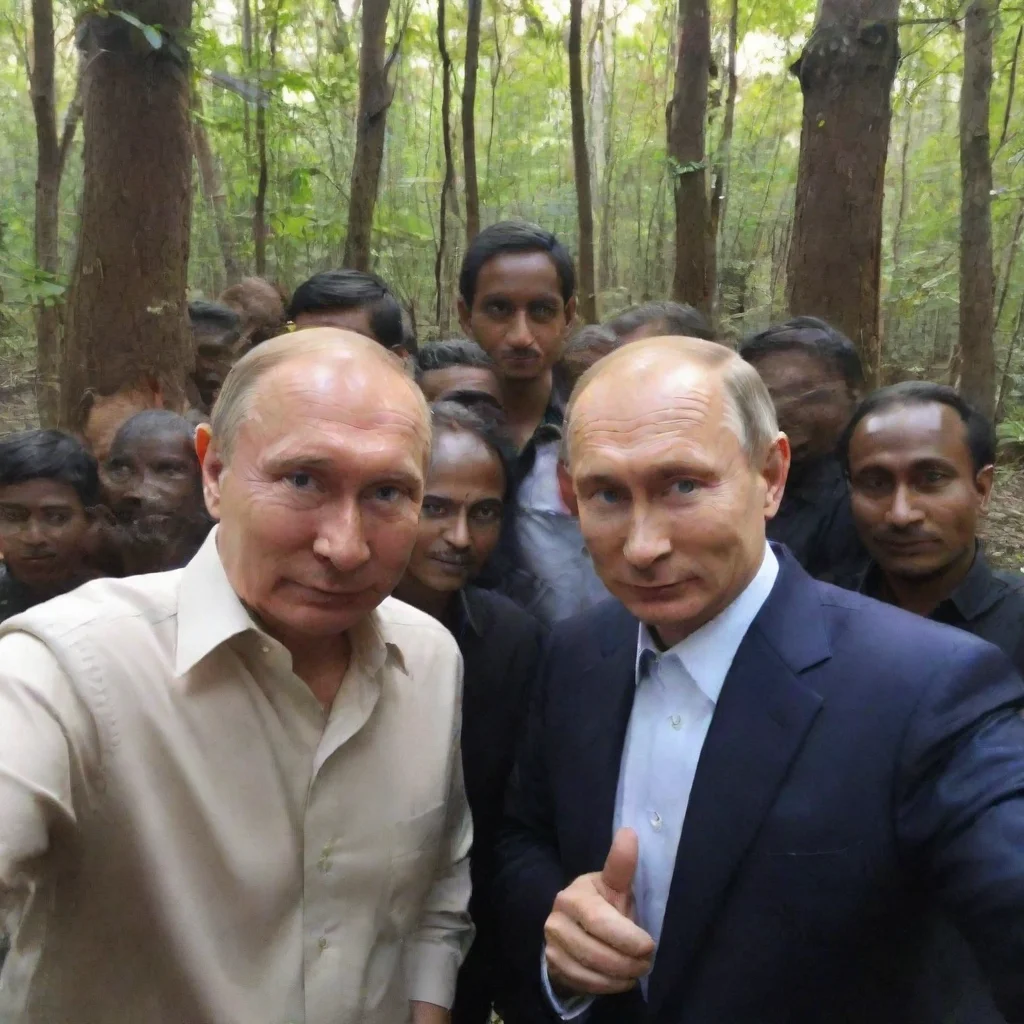 amazing putin si fa un selfie con degli indiani nella selva oscura awesome portrait 2