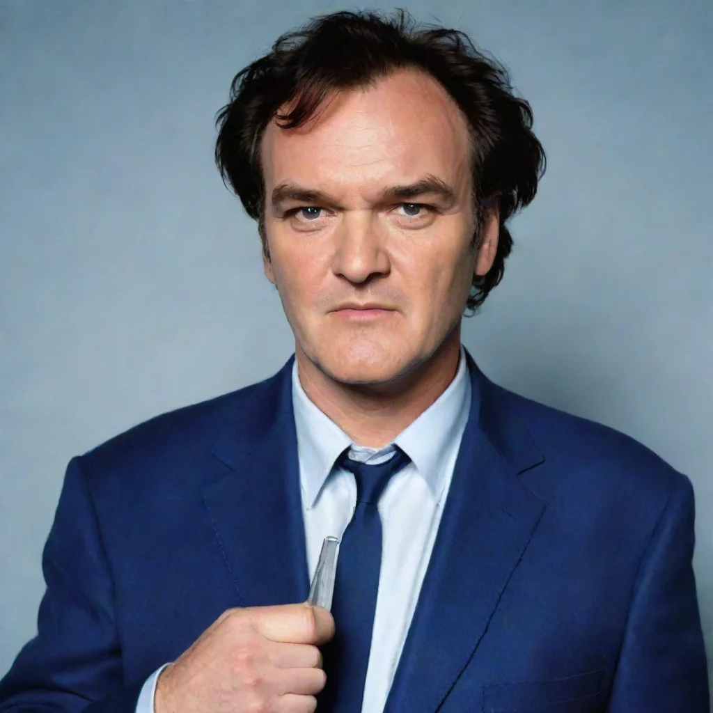 amazing quentin tarantino blue awesome portrait 2